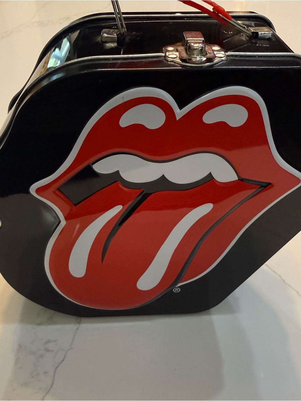 Vandor Rolling Stones 2010 Tin Lunchbox It's Still Rock & Roll Die-cut tin tote